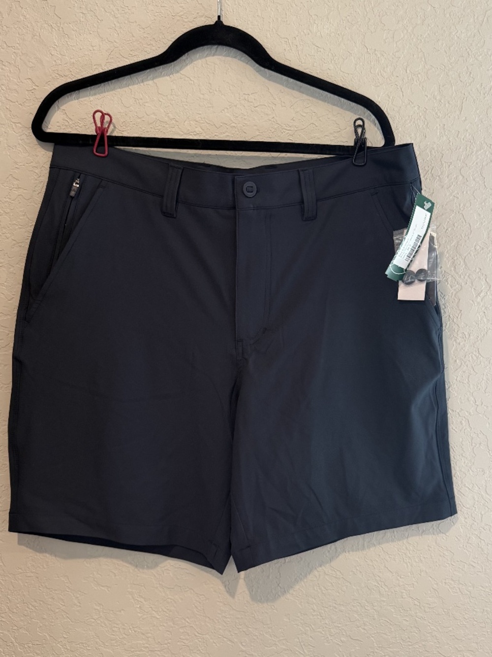 NWT Men's Flag & Anthem Pivot Performance Shorts Navy 34
